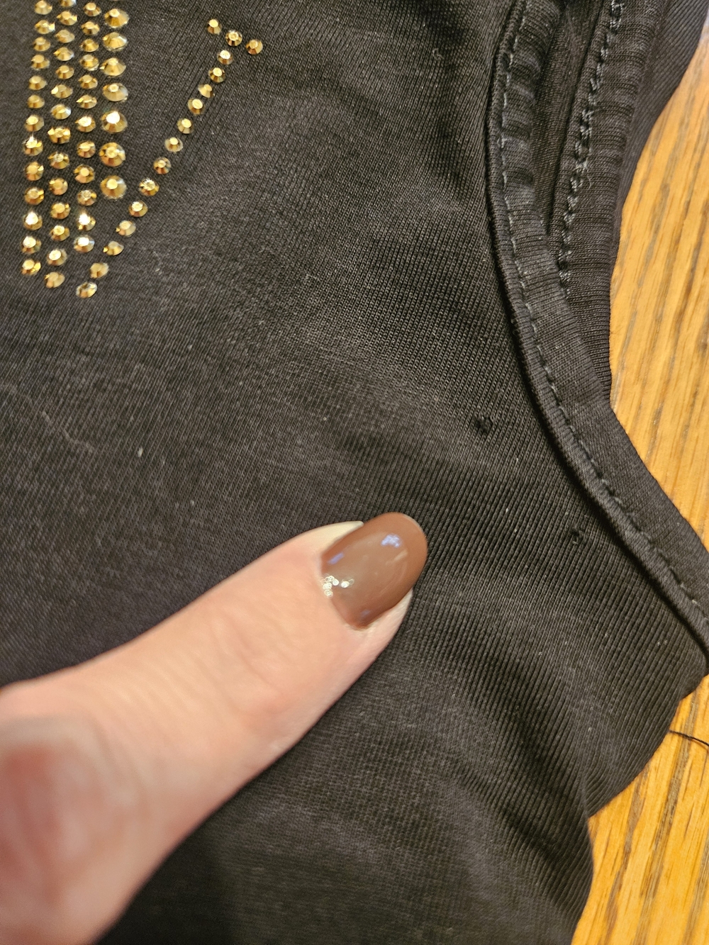Balmain Black Logo Studded Sleeveless Top with Gold Snap Buttons - Picture 4 of 10